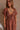 Kassandra Brown Puff Sleeve Midi Dress - close up