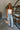 Risen: Loren Side Contrast Drawstring Jeans - full body