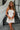 Grace Natural Flare Mini Dress- close up front view