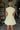 Lyra Yellow Boat Neck Mini Dress- back view