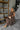 Teagan Brown Ruffle Midi Dress - full body sitting view