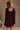 Brenna Brown Scarf Draped Mini Dress- close up back view