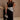 Olivia Black Cinched Midi Dress- full body view
