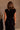 Olivia Black Cinched Midi Dress- close up back view