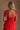 Bridget Red Tiered Midi Dress - upper body back view