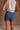 Jane Medium Denim Mini Skort- back view