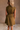 Lena Olive Green Cinched Mini Dress- close up back view