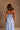 Gracie Blue & White Striped Midi Dress - upper body back view
