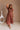 Kassandra Brown Puff Sleeve Midi Dress - full body front