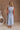 Amie Blue Scalloped Midi Dress - full body back view