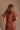 Kassandra Brown Puff Sleeve Midi Dress - close up back view
