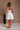 Sadie White Flare Mini Dress- full back view
