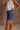 Jane Medium Denim Mini Skort- side view