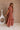 Kassandra Brown Puff Sleeve Midi Dress - back/side view