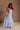 Gracie Blue & White Striped Midi Dress - side view