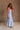 Gracie Blue & White Striped Midi Dress - full body side view