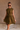 Lena Olive Green Cinched Mini Dress- front view