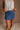 Jane Medium Denim Mini Skort- front view
