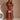 Kassandra Brown Puff Sleeve Midi Dress - full body front view