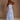 Gracie Blue & White Striped Midi Dress - full body front view