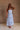 Gracie Blue & White Striped Midi Dress - full body front view
