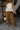 Kyla Camel Brown Wide Leg Pants - lower body front view