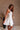 Sadie White Flare Mini Dress- side view
