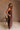 Lena Brown & Natural Polka Dot Lace Midi Dress- full side view