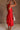 Bridget Red Tiered Midi Dress - side view