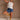 Amelia Natural Stripe Bubble Tank- full body view