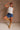 Amelia Natural Stripe Bubble Tank- full body view