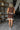 Sloane Brown & Natural Polka Dot Lace Shorts- full body back view
