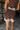 Sloane Brown & Natural Polka Dot Lace Shorts- close up back view