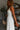 Amie White Scalloped Midi Dress - close up side view