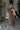 Teagan Brown Ruffle Midi Dress - full body side  view