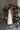 Amie White Scalloped Midi Dress - full body side view