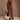 Lena Brown & Natural Polka Dot Lace Midi Dress- full body view