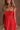 Bridget Red Tiered Midi Dress - clsoe upper front view