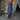 Kacey Navy Polka Dot Satin Midi Dress - full body front view