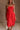 Bridget Red Tiered Midi Dress - front view
