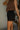 Lila Black Lace Trim Shorts - close up side view