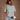 Camille Green & Cream Stripe Top- front view