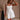 Sadie White Flare Mini Dress- close up front view
