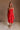 Bridget Red Tiered Midi Dress - full body front