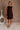 Brenna Brown Scarf Draped Mini Dress- full body view