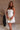 Sadie White Flare Mini Dress- front view