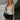 Celine Natural & Black Polka Dot Zip-Up Tank- front view