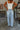 Risen: Loren Side Contrast Drawstring Jeans - lower body back view