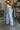 Risen: Loren Side Contrast Drawstring Jeans - lower  body side view
