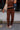 Nina Brown & Black Striped Pants - front view